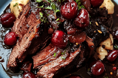 Pot Roast with Tart Cherry-Black Pepper Sauce