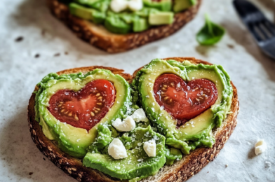 Amorous Avocado Toast Hearts