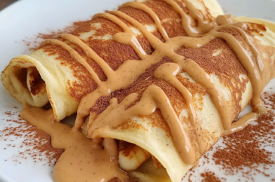 Cinnamon Roll Protein Crepes