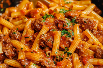 Beef Pasta in Tomato Sauce